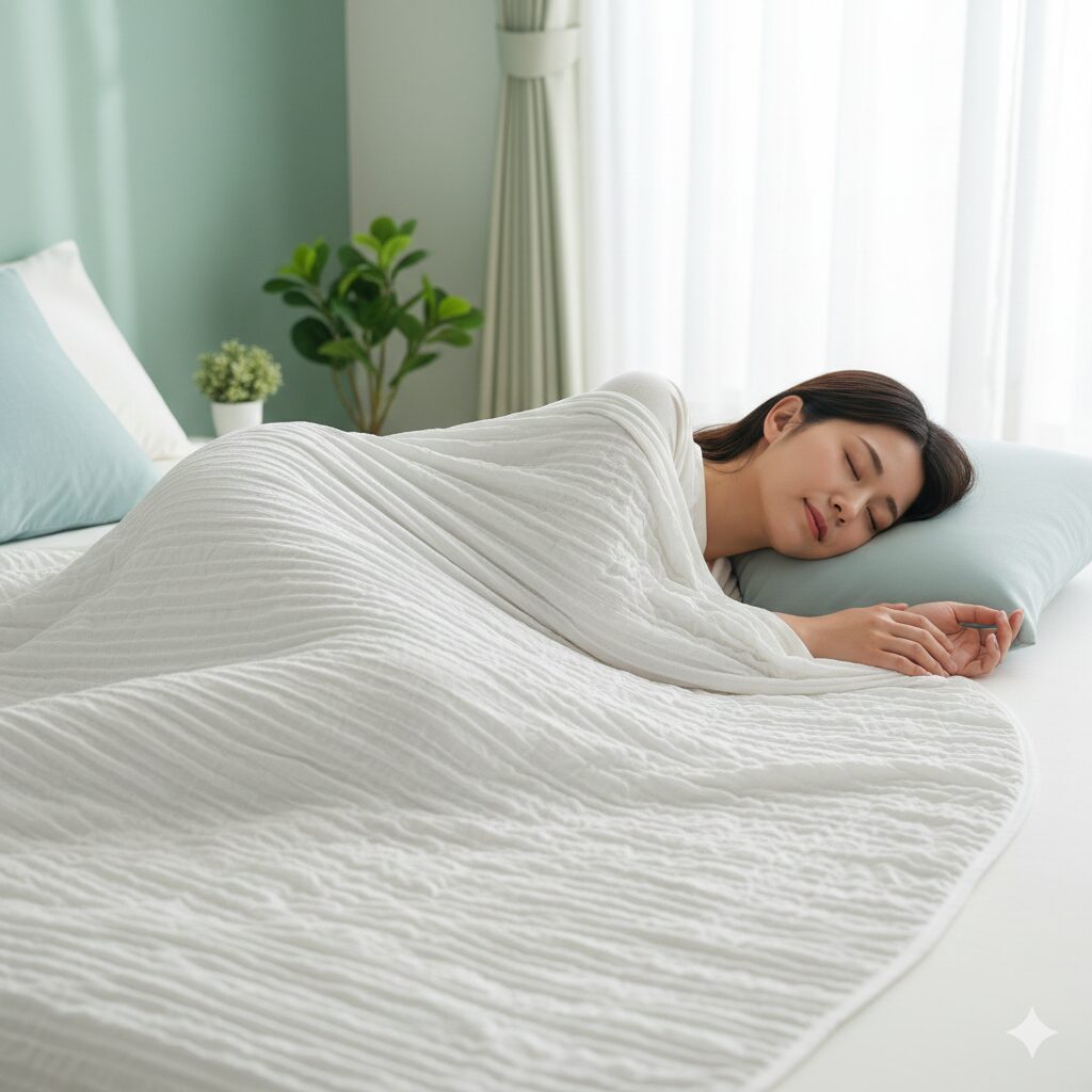 寝返りしてもずれない秘密はシャーリング