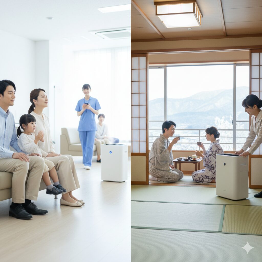 病院や旅館など主な採用施設一覧