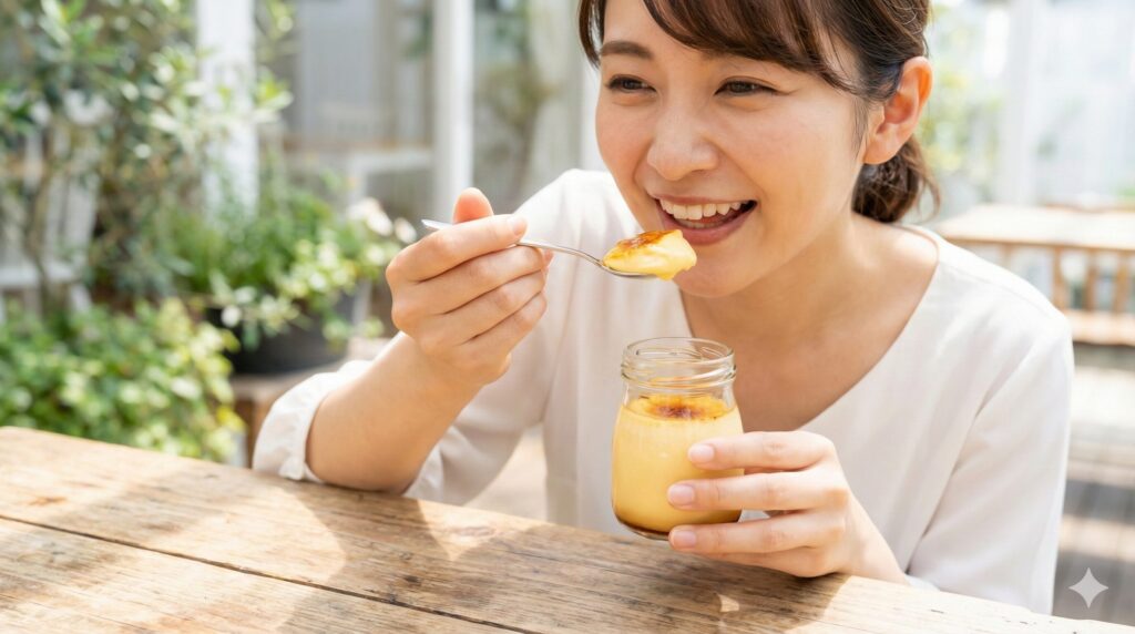 濃厚な生プリンの味わいと評判
