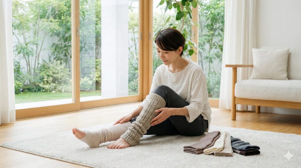 通販生活レッグウォーマーの評判と機能