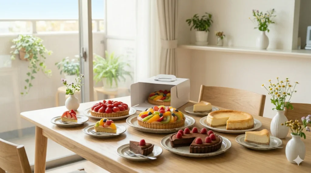 冷凍ケーキのラインナップ